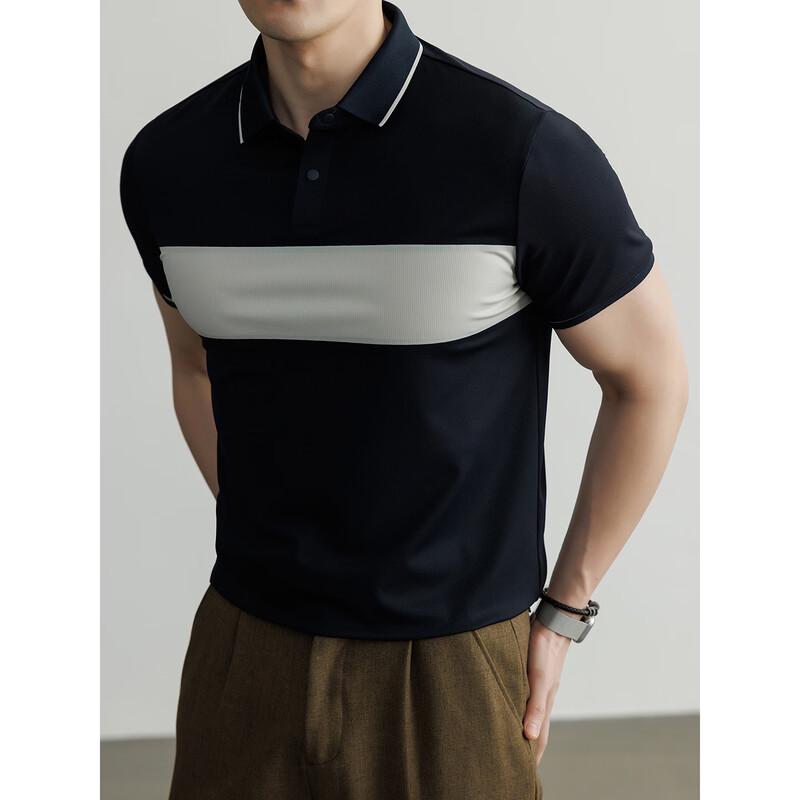 Hengyuanxiang Men's Ice Silk Polo Shirt