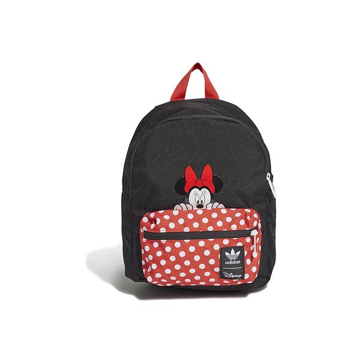 Adidas Originals X Disney Minnie Mouse Print Polka Dot Student Backpack Unisex Backpack Red Black GN3226 Mini