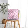 Breast Cancer Awareness Month Square Pillow Cases Ribbon Cushion Covers Fashion Polyester Decorative Pillowcase for Car 45x45cm