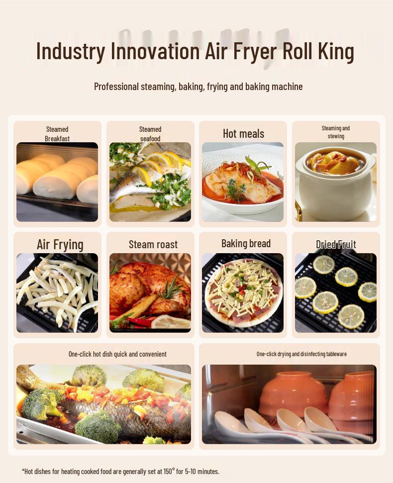 2025 Smart Visual Air Fryer: Large Capacity, Multifunctional Electric Oven