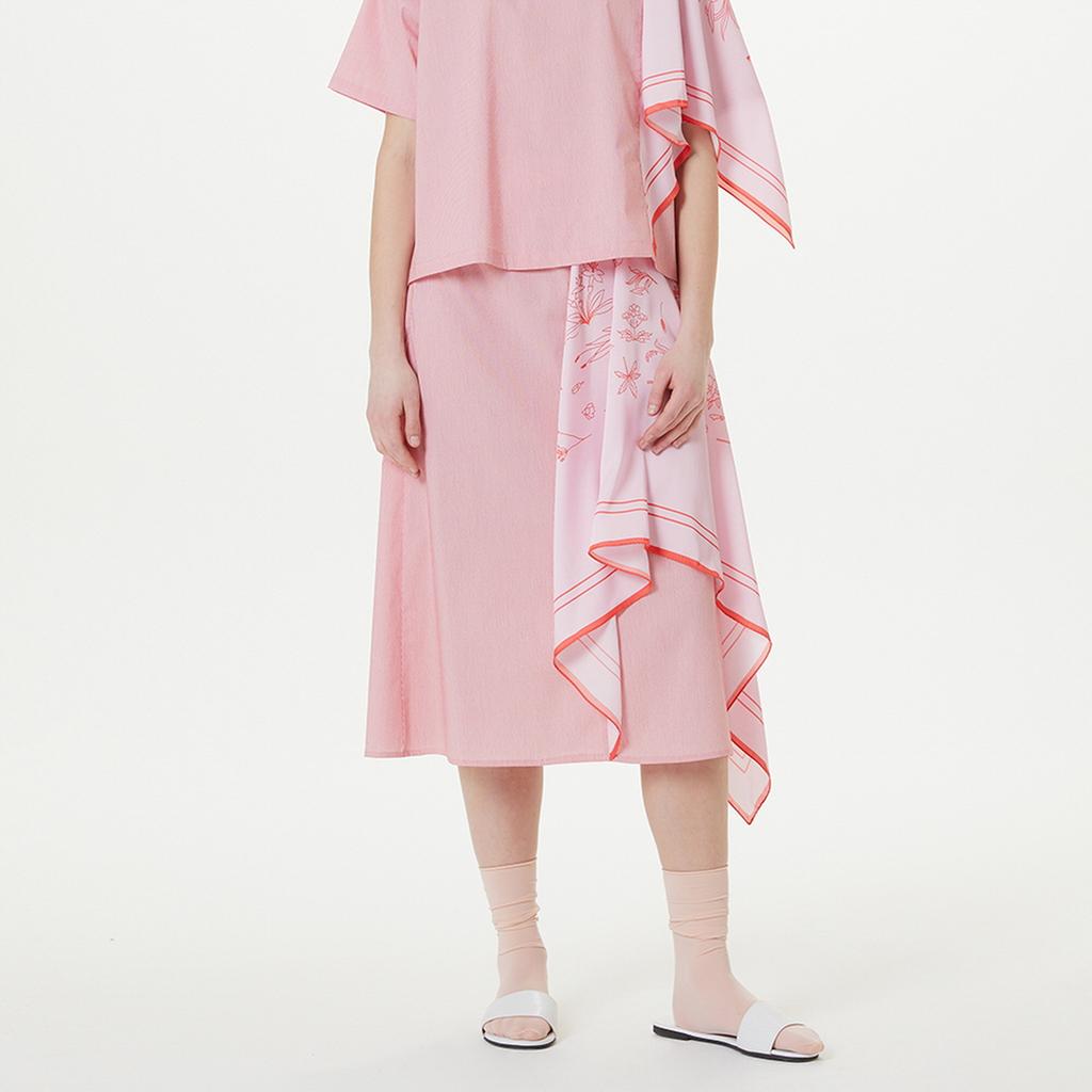 The Studio K Scarf Layered Skirt (Pink)