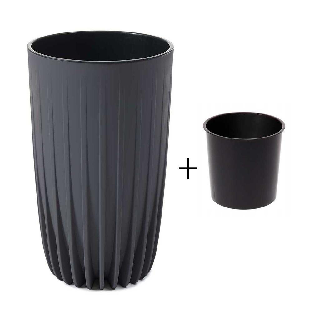 Donica Stripped Wysoka Eco Recykling
