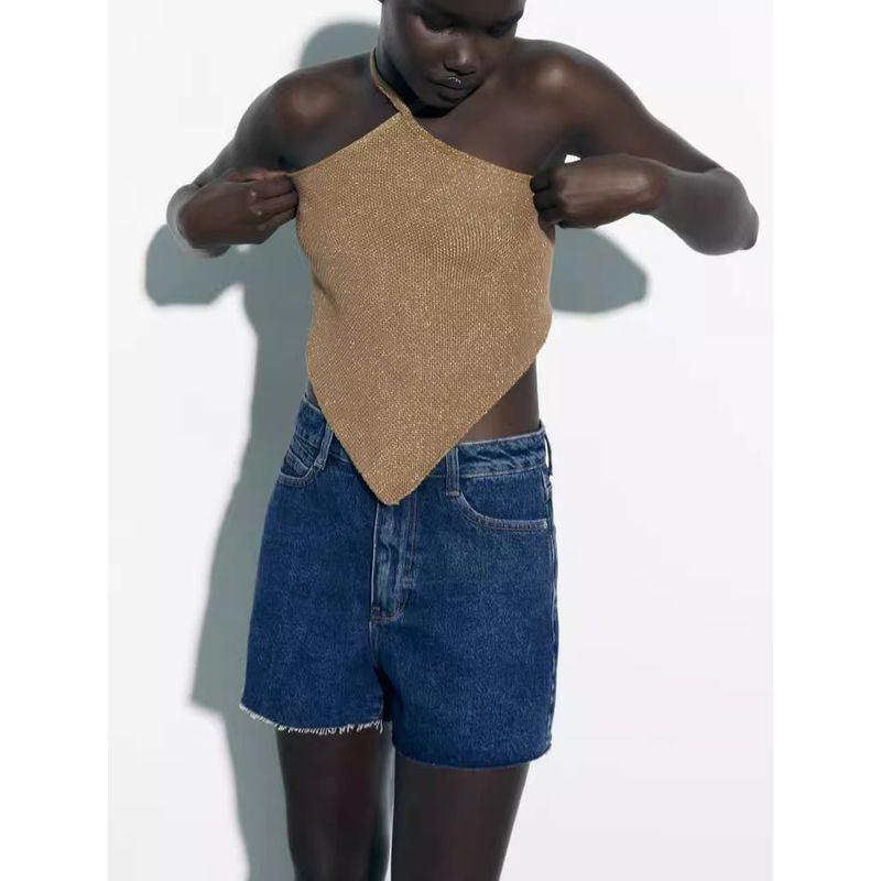 Spring New Arrival American Retro Hot Pants Shorts Casual Wide Leg A- Line High Waist Denim Shorts 7147023