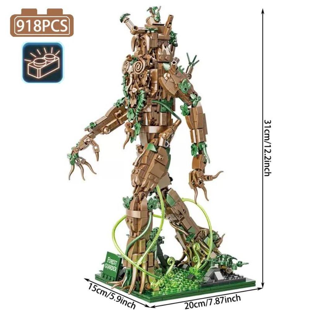 

Ideas Series Forest Guardians Building Block High-Tech Tree People Robot Model Bricks Toys For Boy Birthday Gift With Led MOC