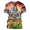 Summer Fashion Indian Deities Graphic T Shirts New Men Casual Oversized