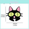 Cartoon Cat Brooch Pin Funny Black Cat Metal Badge Alloy Oil Drop Bag Accessory