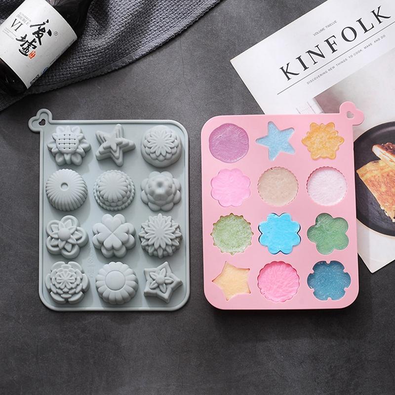 Flower Molds Silicone Daisy Flower Fondant Chocolate Molds Floral Sunflower Tulip Daisy Candy Baking Accessories Cake Tools