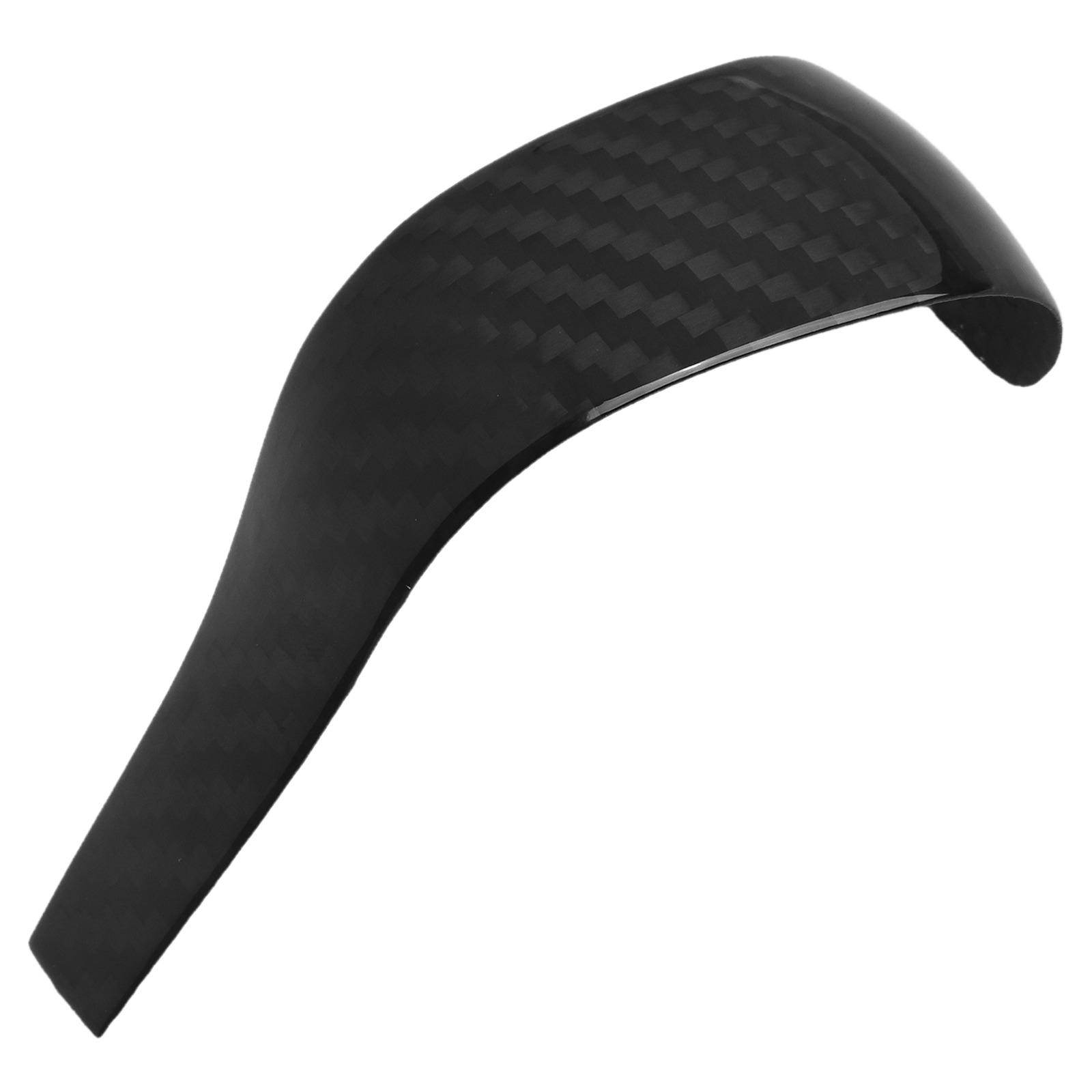 Black Carbon Fiber Gear Shift Dirt-resistant Scratch-resistant 3K Real Carbon Fiber Aggressive Car Look Sport Decoration China Mainland