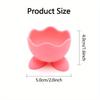 Silicone Oval Pad Holder, Egg-Shaped Makeup Sponge Display Stand, Formaldehyde-Free, Lightweight, Unfinished Finish, with No Installation