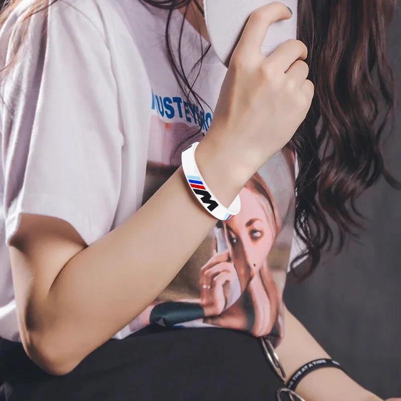 2026 Autoaufkleber BMW Logo Armband M-Serie Sport Männer Frauen Gummi Handkette Für BMW E46 E90 E60 F30 F10 E39 E36 F20 G30 G20