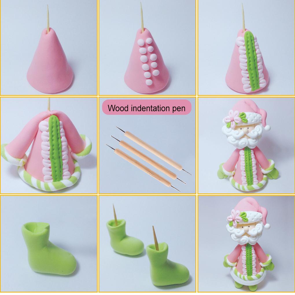 3 Pieces Quilling Tool Indentation Pen Double-end Rhinestones Gem Picker Tracing Transfer Paper for Nail Art Pottery Clay Crafts