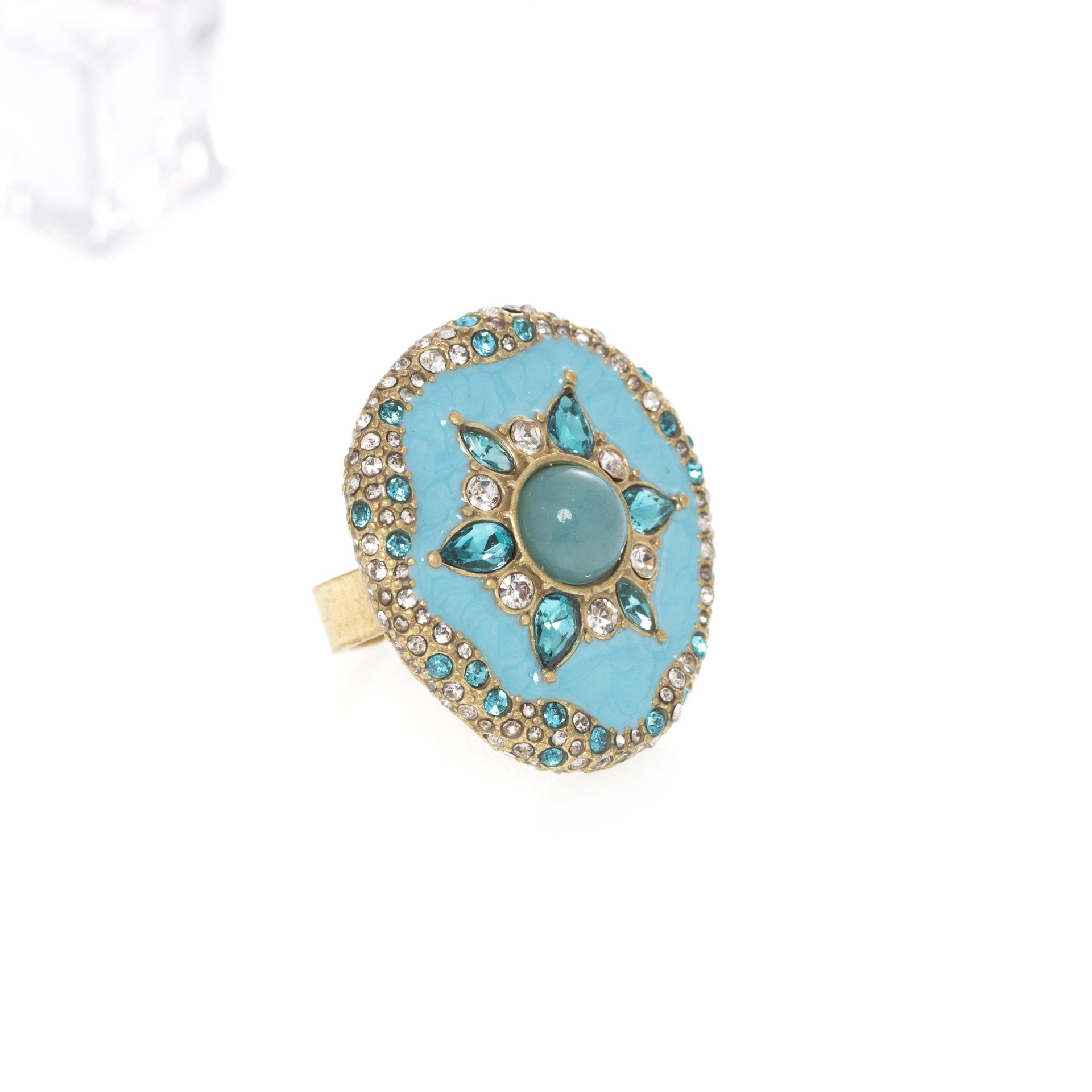 

Retro Copper Alloy Cute Small Fresh Blue Enamel Pendant Necklace Earrings Light Luxury Temperament High Value Niche Women