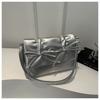 Stylish Feminine Tote Bag With Large Capacity Butterfly Bow In White Pink Silver Black