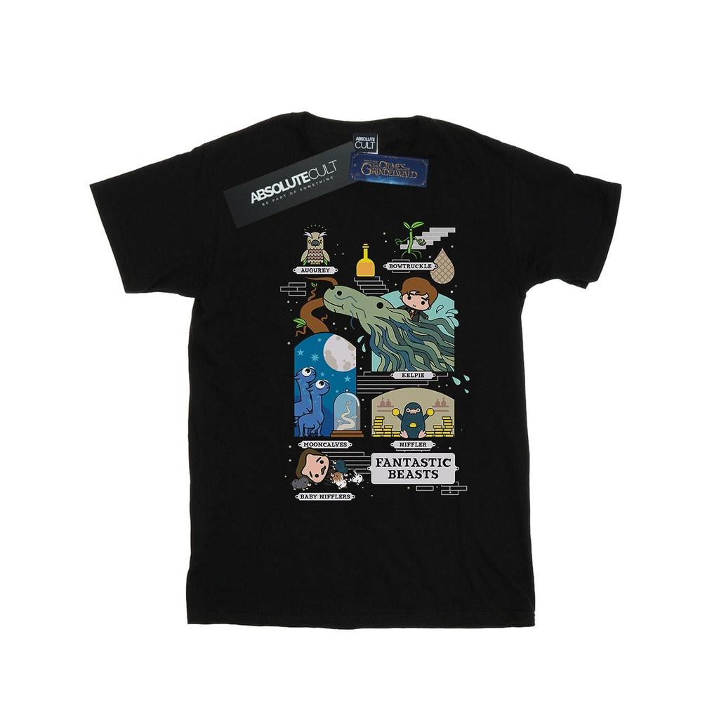 Fantastic Beasts Camiseta Chibi Salamandra Masculina