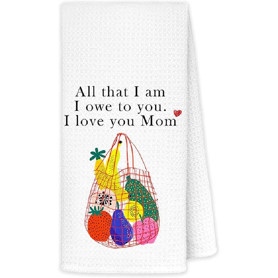 JINYO Mushroom Kitchen Towels, Red Mushroom Decorative Hand Towels for Bathroom, Cottagecore Mushroom Dish Towels Tea Towels for Kitchen, Mushroom