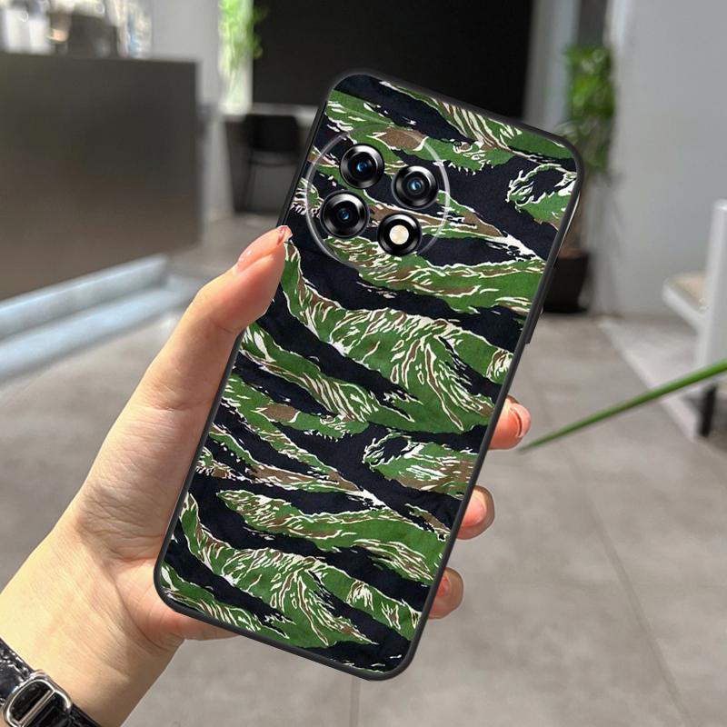 

Humor Tiger Stripe Camo Army Case For OnePlus Nord N20 N30 CE 5 3 4 Lite OnePlus 15 13 12 11 10 Pro 10T 13T 13R 15R Cover OnePlus Nord 4