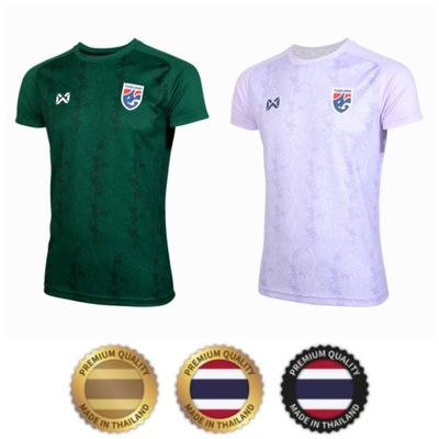 THAILAND National Football Soccer JERSEY CHEER Fan Version Schnelltrocknendes Hemd Rundhals Polyester Grün Weiß Kurzarm Uniform Sport Outdoor