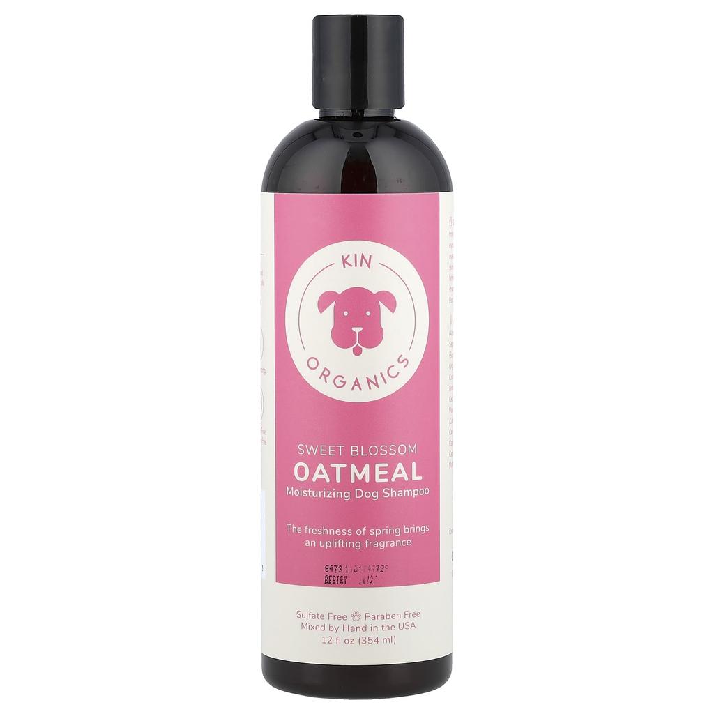 Kin+Kind, Organic Oatmeal Moisturizing Dog Shampoo, Sweet Blossom, 354 ml (12 fl oz)