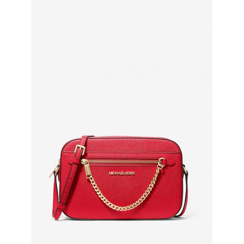 

MICHAEL KORS [Специальная цена] ПУНКТ JET SET EW Большая цепочка через плечо с цепочкой на молнии 35S1GTTC7L2610 Ярко-красный