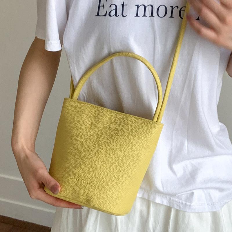 Korean version of women's bag 2025 new messenger bag casual bucket bag summer shoulder large capacity portable women's bag