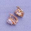 MINTHA Clip Earrings Trendy Fashion Jewelry Cubic Zirconia Stud Earrings For Women Rose Gold Color Earrings