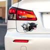 Two Hound Dogs Hiding In the Hole Car Stickers, Waterproof Irregularly Shaped Car Decoration Decals