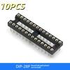 10Pcs Dip6 Dip8 Dip14 Dip16 Dip18 Dip20 Dip28 Dip40 Pins Round Hole Ic Socket Connector Dip 6 8 14 16 18 20 24 28 40 Pin Sockets