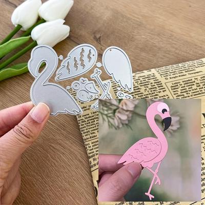 Matrice de tăiere a metalelor Flamingo pentru decorarea albumelor de albume de bricolaj, în relief