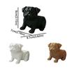 3D Printed Pug Figurine Plant Holder PLA Desktop Planter Pot Unique Handmade Planter  Office Desk