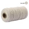 3mm Single-Color Cotton Rope for DIY Weaving - 2mm Thick Tapestry and Binding Thread
