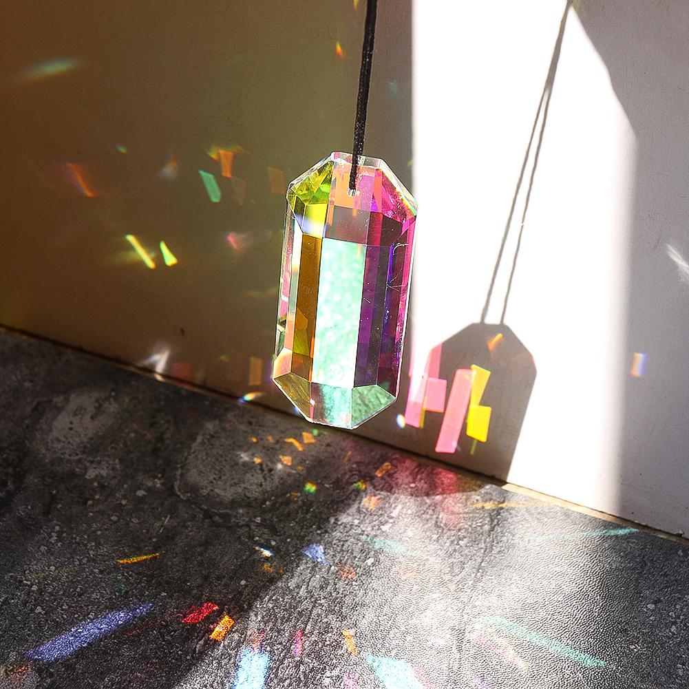 

75 мм радужное отражение кристалл ловец солнца граненый стеклянный канделябр призма замена подвеска окно подвесной декор фото реквизит