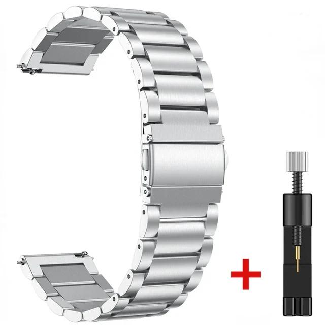 22mm 20mm Metal Strap for Huawei Watch GT3 GT4 46mm 41mm 3 4 Pro SE Amazfit GTS Mini GTR4 Stainless Steel Bracelet Wristband