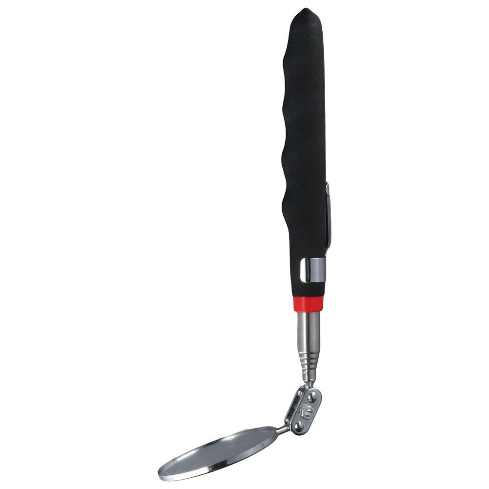 Extends 24-73cm Telescoping Inspection Mirror Black 360° Inspection Mirror Round Mirror  Mechanic
