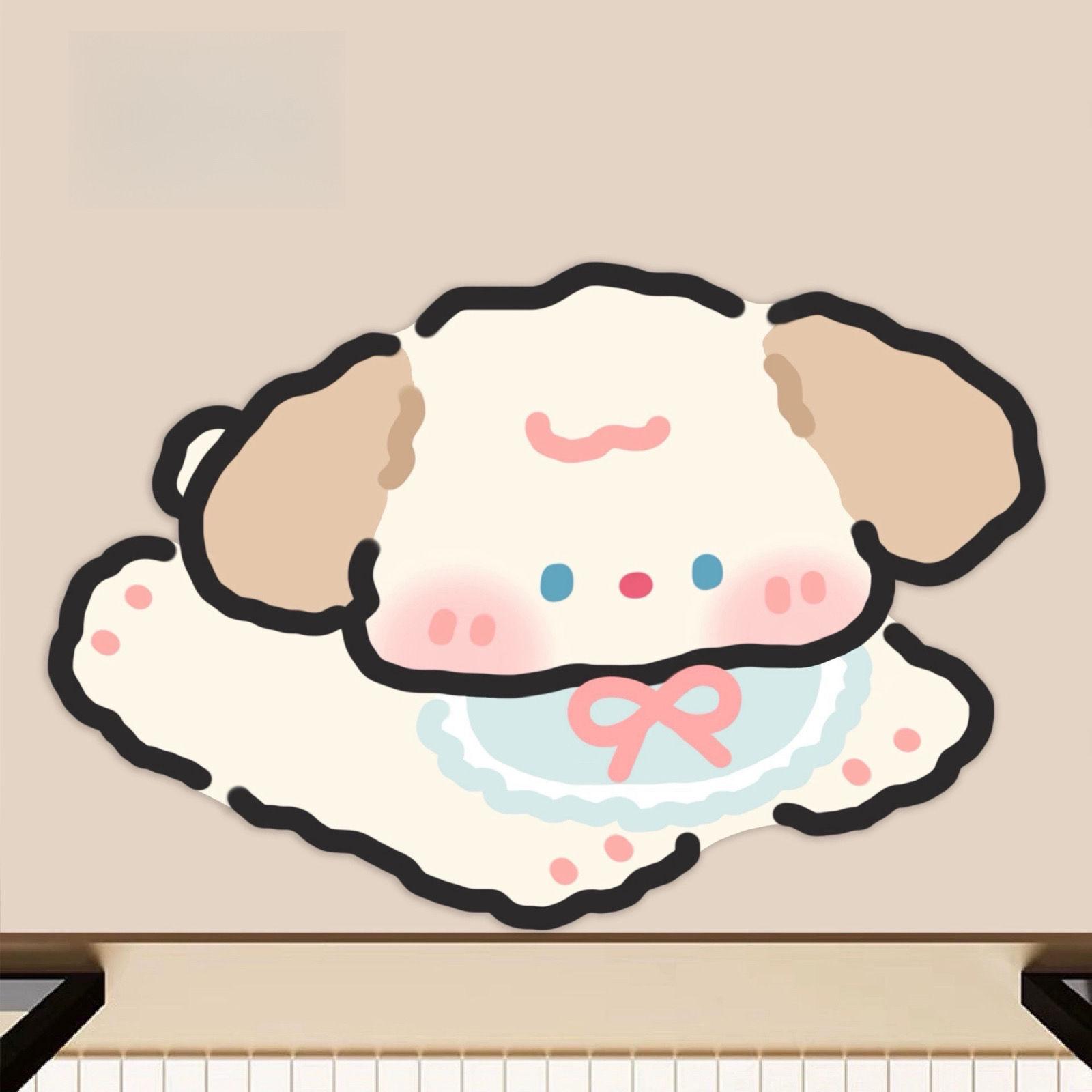 

Впитывающий коврик для пола с изображением щенка из мультфильма «Диатомовая грязь» для ванной комнаты, быстросохнущий противоскользящий коврик для туалета, износостойкий, простой в использовании напольный коврик 50 * 80cm