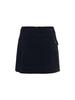 WIDEANGLE Co Cold Sucker Partial Pleated Culottes L_Dark Navy