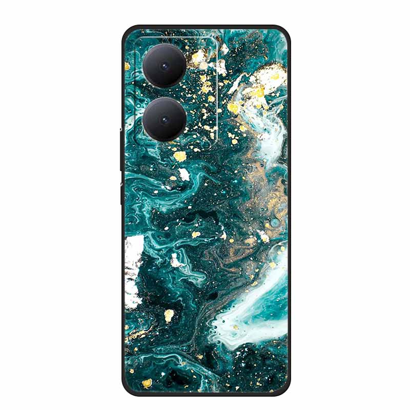 For VIVO Y36 Y78m Y27 5G Case Animals Soft Silicone Back Cover Phone Cases for VIVO Y27 5G VIVOY36 5G 6.64" Cool Wolf Cat Fundas
