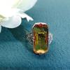 New Arrival Affordable Luxury Fashion Graceful European and American Style Citrine Bring In Wealth and Treasure Cut Out Carved Ring for Women