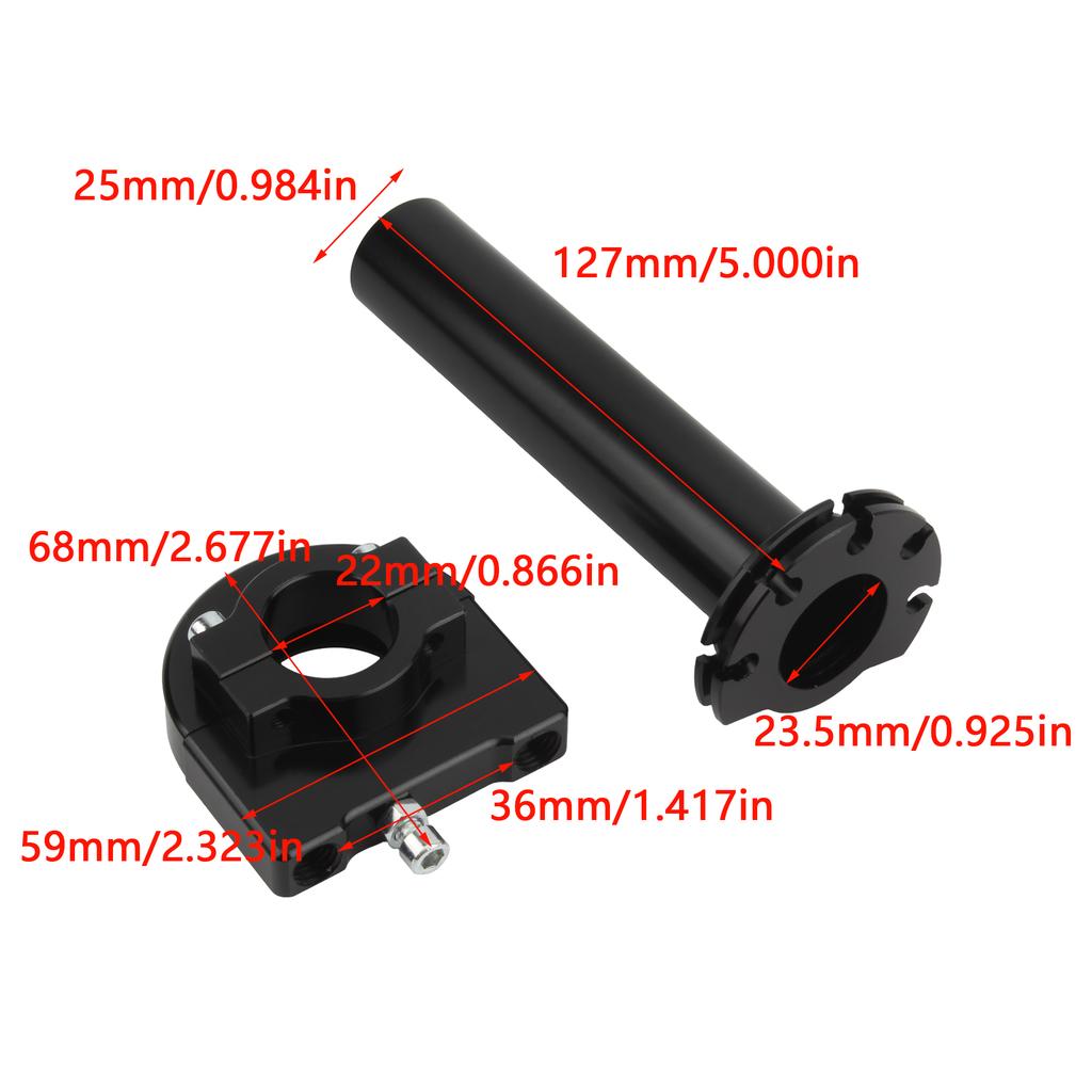 Enduro Motorcycle Throttle Handle Grips Accelerator Throttle Twist Grips 22mm For Honda Yamaha Kawasaki Dirt Bike Modified Parts Throttles 2