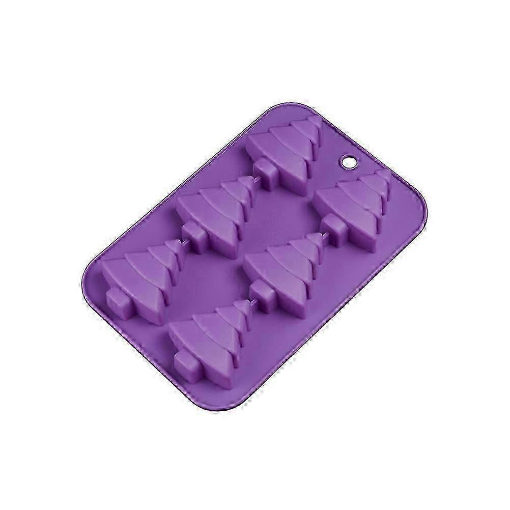 Christmas Tree Silicone Mold for Cake Fondant Baking Six Pieces Set