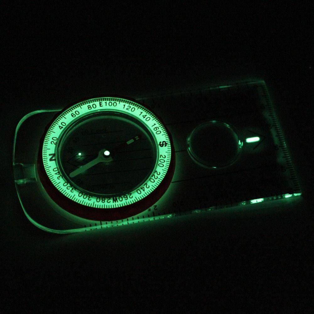 Thumb Compass Travel Kits Mini Ruler Compass Outdoor Navigation Compass Ruler Map Reading Scouts