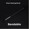 1PC Reusable Stainless Steel Straw Metal Drinking Straw Bent Straight Drink Straw Cleaning Brushes Storage Bag Bar Accessories