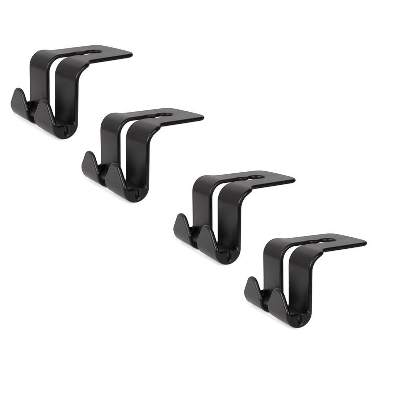 4Pcs Car Seat Back Hook Hanger Storage Box With Hook Bag Car Headrest Hanger Hook Storage For Phone Handbag Purse Bags Clothes