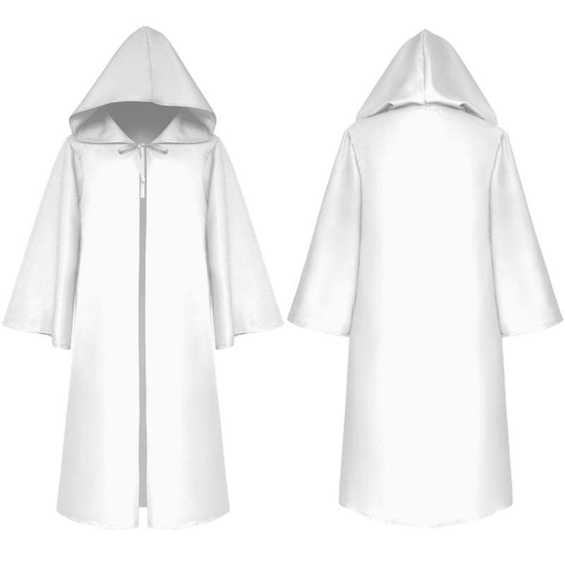 Wars Star Jedi Warrior Hooded Cloak Cape Robe Costume Cosplay Halloween Party