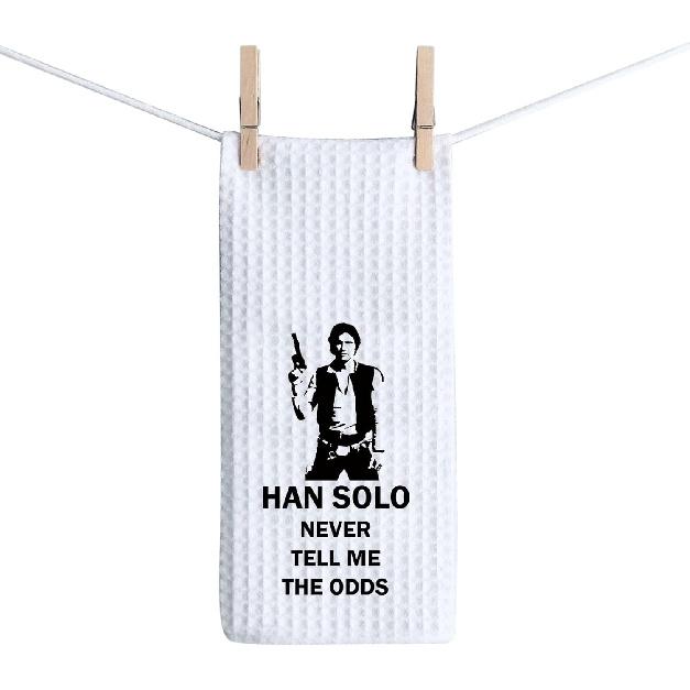 ZJXHPO Movie pired Han Towel - Waffle Absorbent Kitchen Decor Housewarming Gift Han Solo