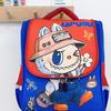School Bag Labub Cartoon School Bag Large Capacity Cute Primary School Students Contrasting Color Ridge Protection Space Backpack Shoulders