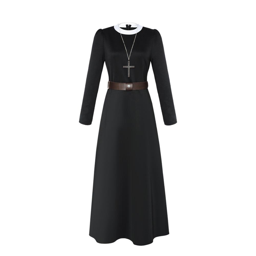 The Nun 2 Halloween Cosplay Outfit With Polyester Fabric For Role Play Events