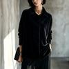 Women's Shirt Jacket with Lapel Collar for Fall Winter