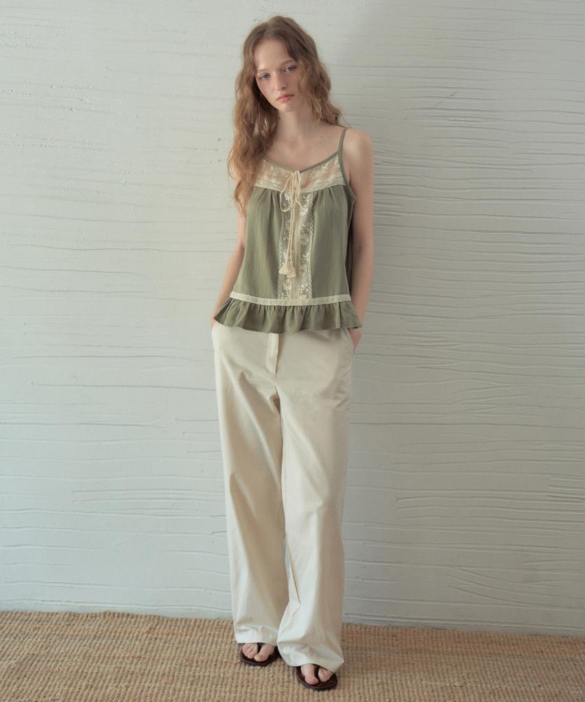 Aueonoseuteljia Mono Basic Straight Cotton Pants_Beige(O25-Pt02)