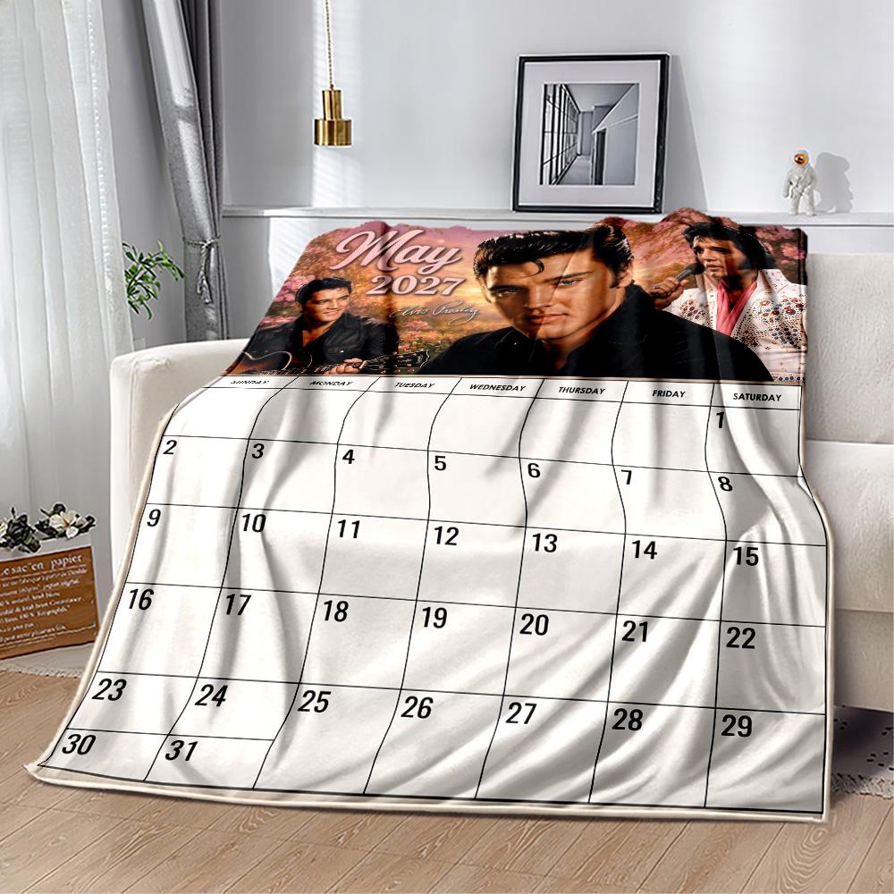 Love Tender: Elvis Presley's Legacy Blanket Durable Comfort Great for Office Chair Couch Livingroom All-Season Use Modern Style