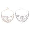 Elegant Half Mask Beads Face Accessory Cosplay Face Chain Imitating Pearls Unisex Fashion Jewelry for Party Wear